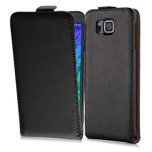 Cadorabo DE-104382 coque pour téléphone Noir pour Samsung Galaxy ALPHA