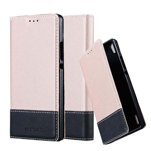 Cadorabo DE-119595 coque pour téléphone Rose pour Huawei ASCEND P7