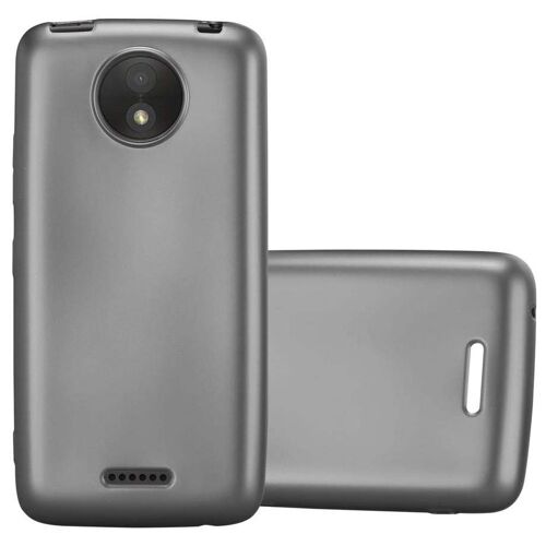 Cadorabo DE-120696 coque pour téléphone Gris pour Motorola MOTO C PLUS