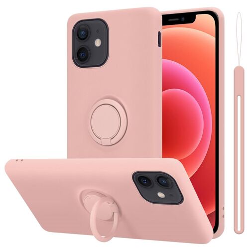 Cadorabo DE-151125 coque pour téléphone Rose pour Apple iPhone 12 MINI