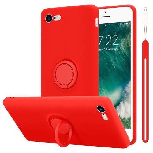 Cadorabo DE-151144 coque pour téléphone Rouge pour Apple iPhone 7 / 7S / 8 / SE 2020
