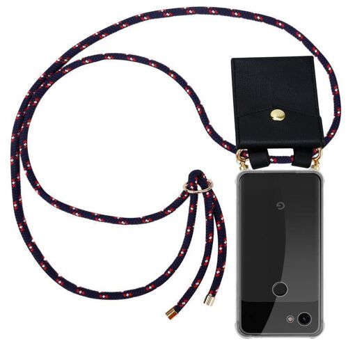Cadorabo DE-128676 coque pour téléphone Bleu, Rouge et Blanc pour Google PIXEL 3A