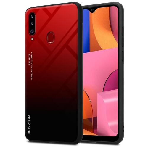Cadorabo DE-151722 coque pour téléphone Rouge pour Samsung Galaxy A20s