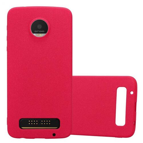 Cadorabo DE-120858 coque pour téléphone Rouge pour Motorola MOTO Z PLAY