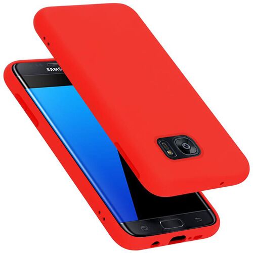 Cadorabo DE-147635 coque pour téléphone Rouge pour Samsung Galaxy S7 EDGE