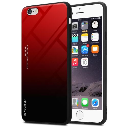 Cadorabo DE-151672 coque pour téléphone Rouge pour Apple iPhone 6 / 6S