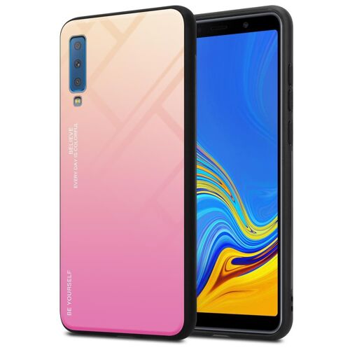 Cadorabo DE-151768 coque pour téléphone Jaune pour Samsung Galaxy A7 2018