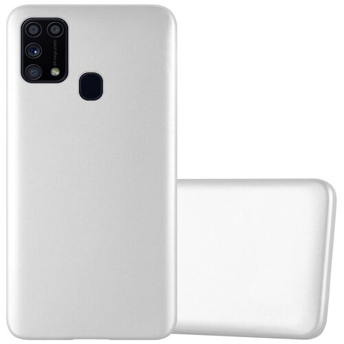 Cadorabo DE-152863 coque pour téléphone Argent pour Samsung Galaxy M31