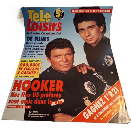 Affiche Publicitaire Pour Librairie : Télé Loisirs - Hooker 1991