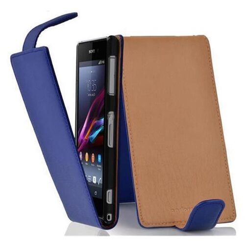 Cadorabo DE-101678 coque pour téléphone Bleu pour Sony Xperia Z1 COMPACT