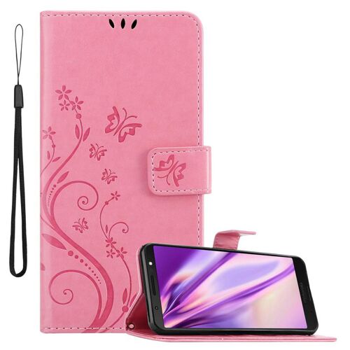 Cadorabo DE-146951 coque pour téléphone Rose pour Motorola MOTO G6 PLUS