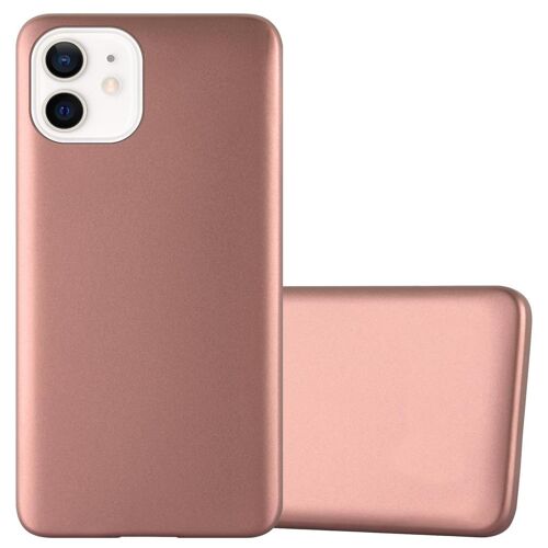 Cadorabo DE-152742 coque pour téléphone Rose pour Apple iPhone 12 MINI