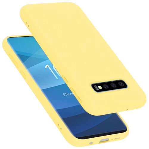 Cadorabo DE-150982 coque pour téléphone Jaune pour Samsung Galaxy S10 PLUS