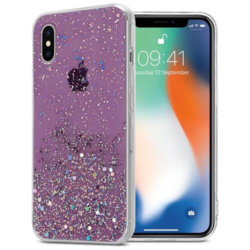 Cadorabo DE-154159 coque pour téléphone Lilas pour Apple iPhone X / XS