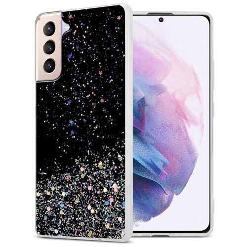 Cadorabo DE-154309 coque pour téléphone Noir pour Samsung Galaxy S21 PLUS