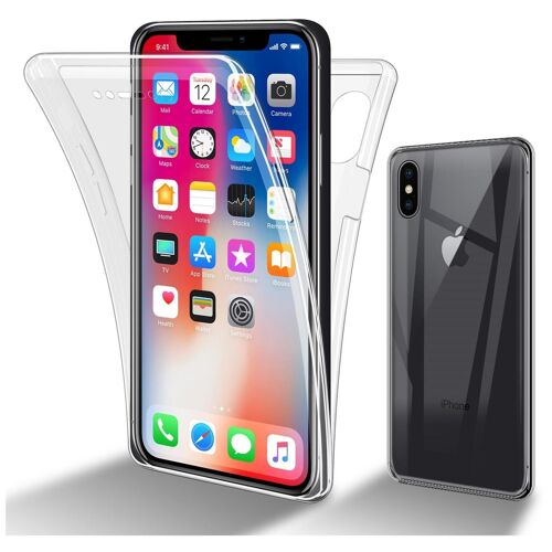 Cadorabo DE-150285 coque pour téléphone Transparent pour Apple iPhone X / XS