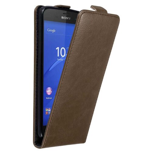 Cadorabo DE-121194 coque pour téléphone Marron pour Sony Xperia Z3 COMPACT