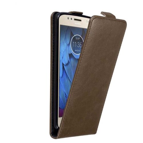 Cadorabo DE-121221 coque pour téléphone Marron pour Motorola MOTO G5S