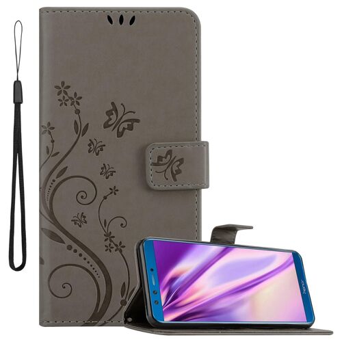 Cadorabo DE-153169 coque pour téléphone Gris pour Honor 9 LITE
