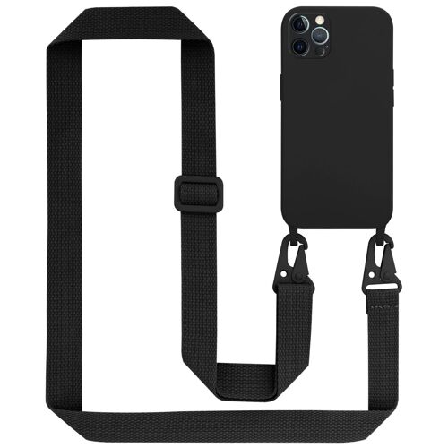 Cadorabo DE-154623 coque pour téléphone Noir pour Apple iPhone 12 PRO MAX