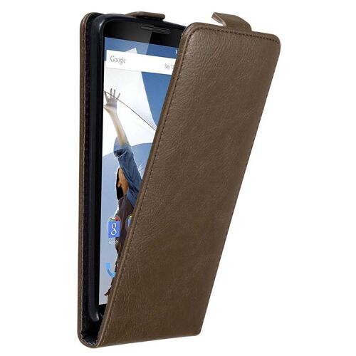 Cadorabo DE-121245 coque pour téléphone Marron pour Motorola Google NEXUS 6