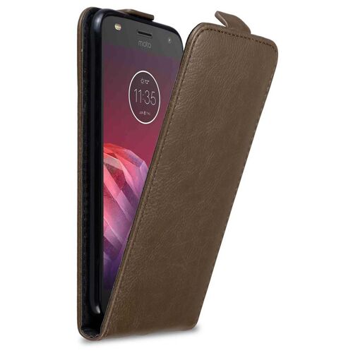Cadorabo DE-121242 coque pour téléphone Marron pour Motorola MOTO Z2 PLAY / Z2 FORCE