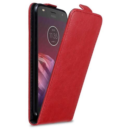 Cadorabo DE-121240 coque pour téléphone Rouge pour Motorola MOTO Z2 PLAY / Z2 FORCE