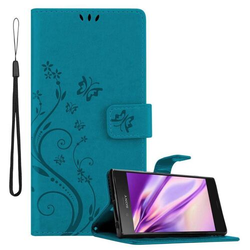 Cadorabo DE-143081 coque pour téléphone Bleu pour Sony Xperia XZ1