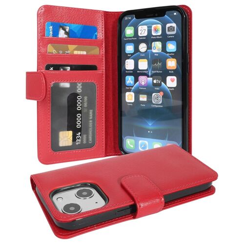 Cadorabo DE-153925 coque pour téléphone Rouge pour Apple iPhone 13 MINI