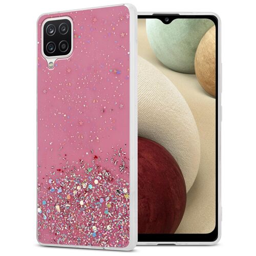 Cadorabo DE-154220 coque pour téléphone Rose pour Samsung Galaxy A12 / M12