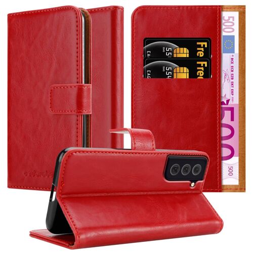 Cadorabo DE-155556 coque pour téléphone Rouge pour Samsung Galaxy S22