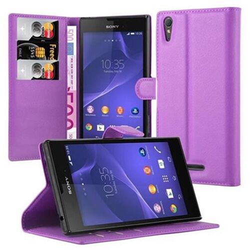 Cadorabo DE-103224 coque pour téléphone Lilas pour Sony Xperia T3