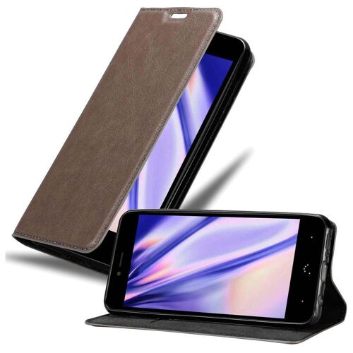 Cadorabo DE-119723 coque pour téléphone Marron pour BQ Aquaris U PLUS