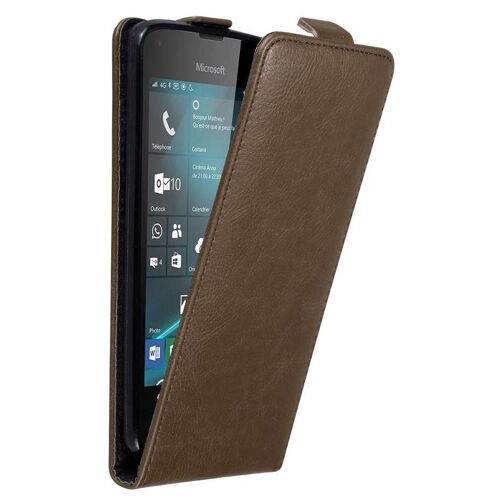 Cadorabo DE-121278 coque pour téléphone Marron pour Nokia Lumia 550