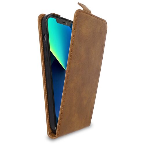 Cadorabo DE-153913 coque pour téléphone Marron pour Apple iPhone 13 PRO