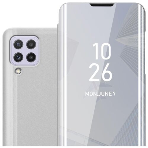 Cadorabo DE-154911 coque pour téléphone Argent pour Samsung Galaxy A22 4G / M22 / M32 4G