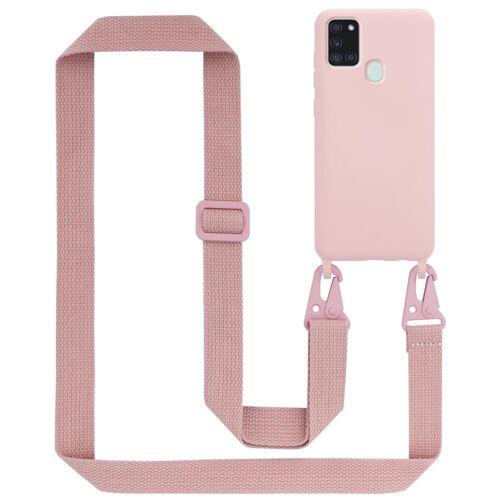 Cadorabo DE-154672 coque pour téléphone Rose pour Samsung Galaxy A21s