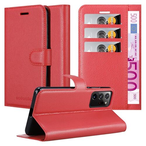 Cadorabo DE-147922 coque pour téléphone Rouge pour Samsung Galaxy NOTE 20 PLUS