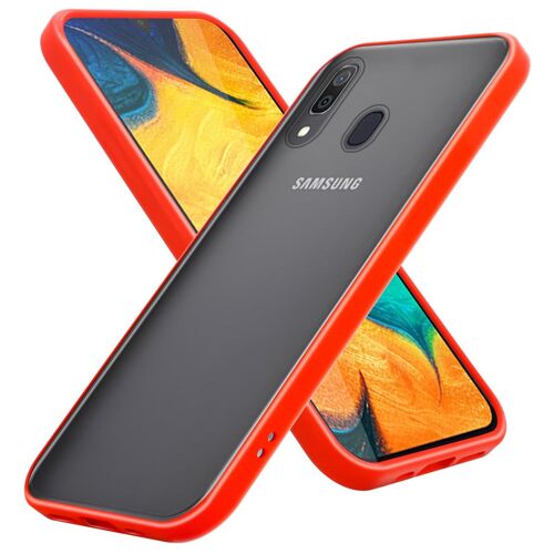 Cadorabo DE-148947 coque pour téléphone Noir et Rouge pour Samsung Galaxy A20 / A30 / M10s