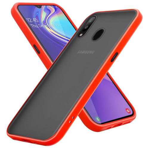 Cadorabo DE-148962 coque pour téléphone Noir et Rouge pour Samsung Galaxy M30 / A40s