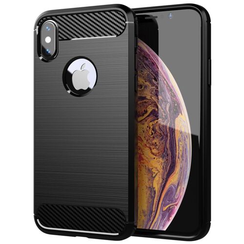 Cadorabo DE-150365 coque pour téléphone Noir pour Apple iPhone X / XS