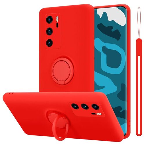 Cadorabo DE-151454 coque pour téléphone Rouge pour Huawei P40