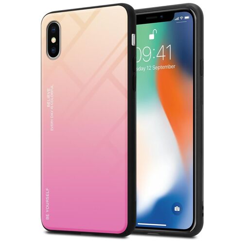 Cadorabo DE-151693 coque pour téléphone Jaune pour Apple iPhone X / XS