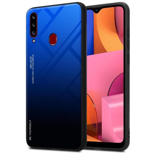 Cadorabo DE-151719 coque pour téléphone Bleu pour Samsung Galaxy A20s