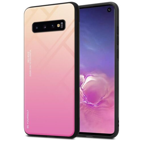 Cadorabo DE-151818 coque pour téléphone Jaune pour Samsung Galaxy S10 4G