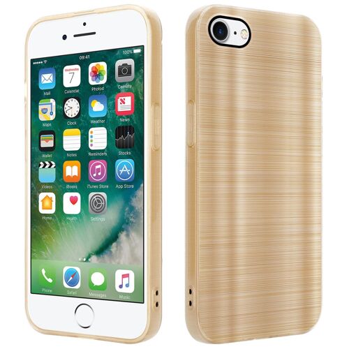 Cadorabo DE-158209 coque pour téléphone Or pour Apple iPhone 7 / 7S / 8 / SE 2020