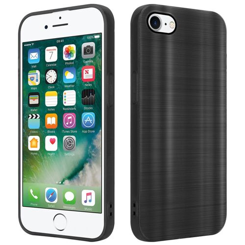 Cadorabo DE-158210 coque pour téléphone Noir pour Apple iPhone 7 / 7S / 8 / SE 2020