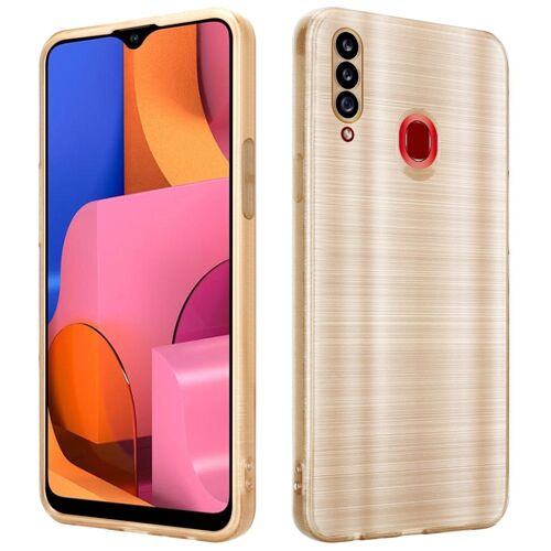 Cadorabo DE-158289 coque pour téléphone Or pour Samsung Galaxy A20s
