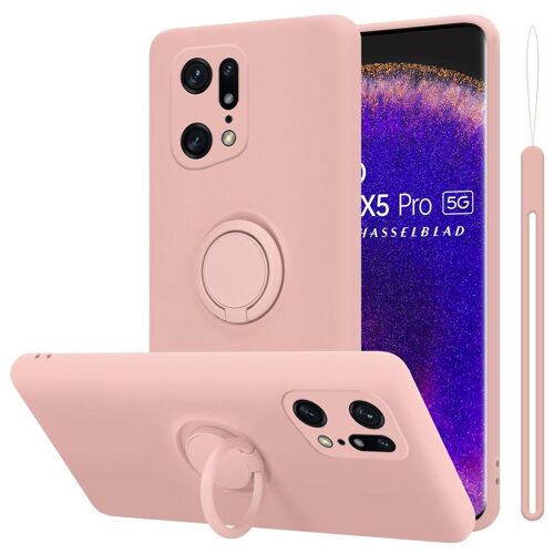 Cadorabo DE-157193 coque pour téléphone Rose pour OPPO Oppo FIND X5 PRO
