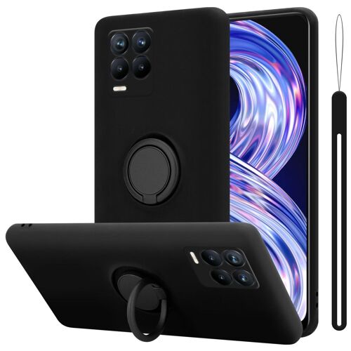 Cadorabo DE-157206 coque pour téléphone Noir pour realme Realme 8 4G / 8 PRO